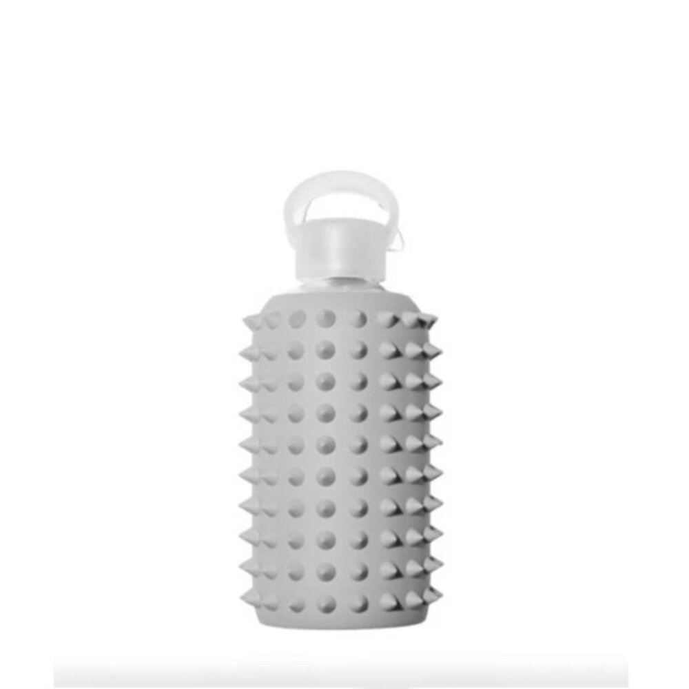 BKR Glass Water Bottle Spiked London (Opaque Cool Light Gray) Little 16oz/500ml